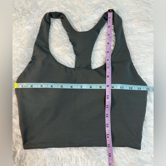 Bombshell Tank Bra Sport Gym Workout Yoga Fitness Green Médium Woman’s - Picture 8 of 8